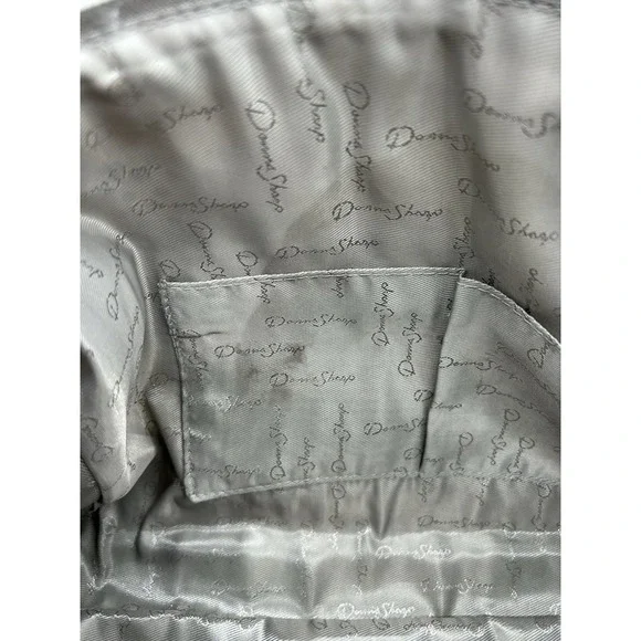 Tess Barrel Shape Handbag in Mint/Mellon/Grey Quilted Patchwork - Picture 6 of 10